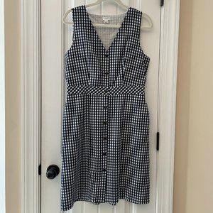 NEW WITHOUT TAG J CREW FACTORY SLEEVELESS SEERSUCKER DRESS; SIZE 10